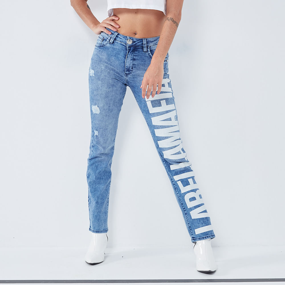 calça jeans labellamafia